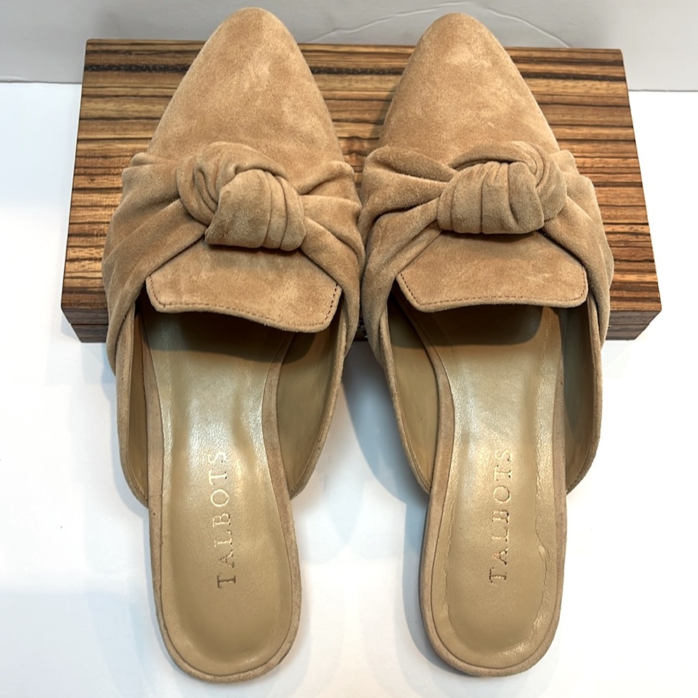 Talbots Edison Knot Detail Mules: S-6M